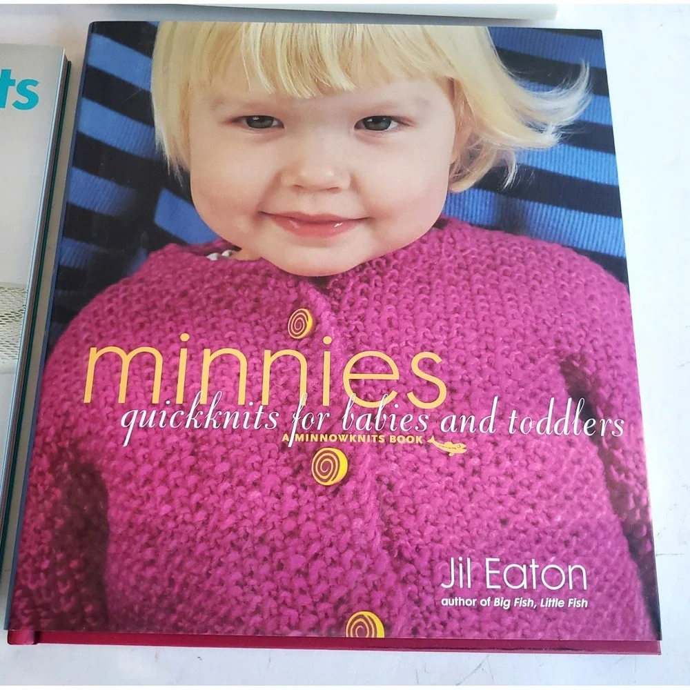 Lot of 4 Debbie Bliss Jill Eaton Baby Toddler Minnow Minnies Knitting Books VTG